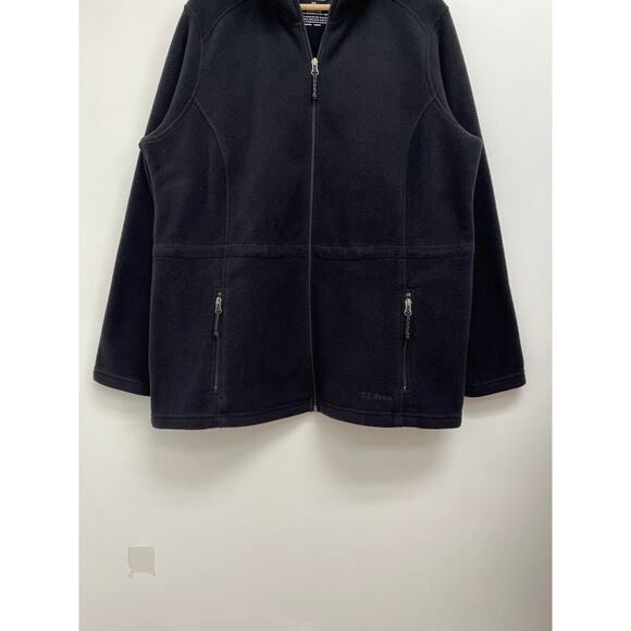 L.L. Bean Fleece Full Zip Front Hooded Midweight Cozy Sweater Jacket Plus 1X - Picture 6 of 8